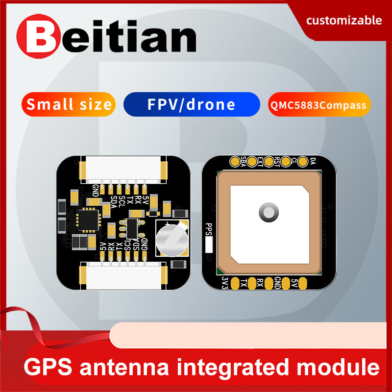 Beitian M10050 Beidou GPS module with compass QMC5883 multi-mode GNSS satellite positioning BE-240Q Beitian M10050 Beidou GPS module with compass QMC5883 multi-mode GNSS satellite positioning BE-240Q